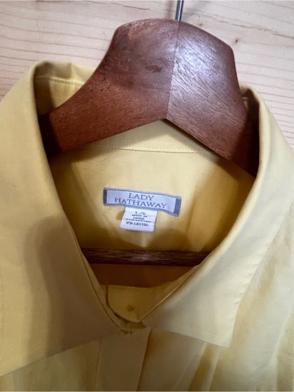 Lady Hathaway Soft Yellow Button-Front Blouse